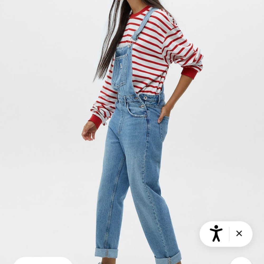 Pull&bear NWT denim overalls